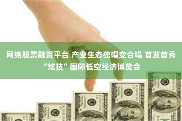网络股票融资平台 产业生态独唱变合唱 首发首秀“炫技”国际低空经济博览会