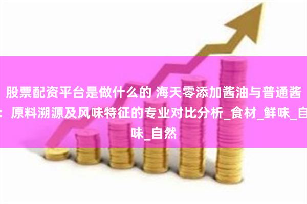 股票配资平台是做什么的 海天零添加酱油与普通酱油：原料溯源及风味特征的专业对比分析_食材_鲜味_自然